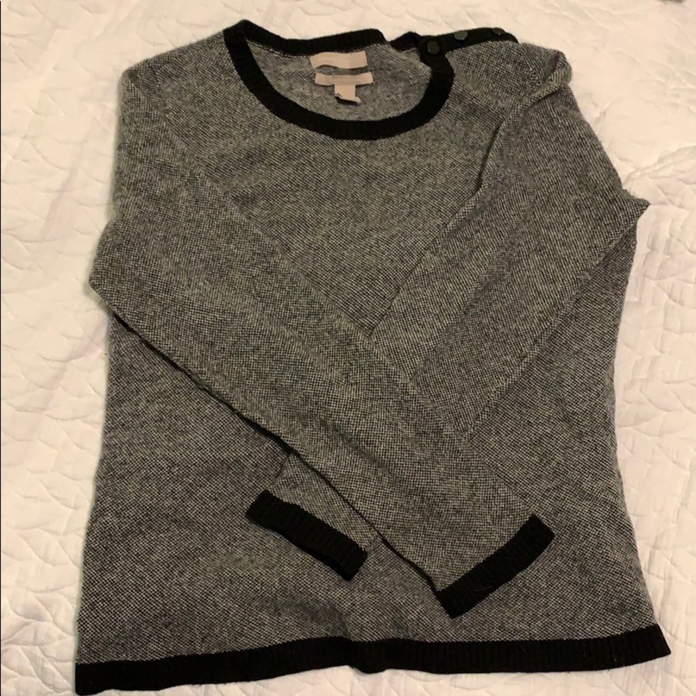 Black wool sweater